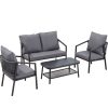 ODF-SOFA-4PCS-MEL-ROPE-BK-211333-00